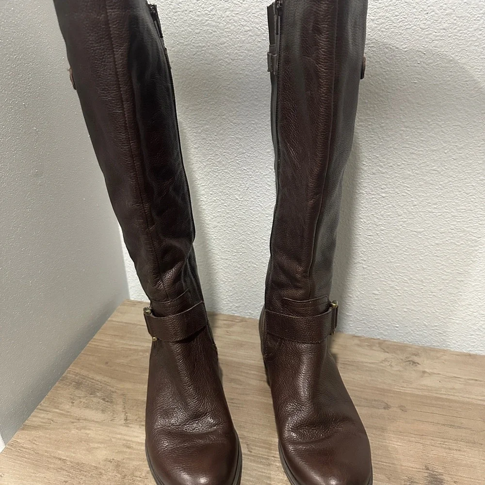 Naturalizer Dark Brown Over the Knee Boots - Picture 3 of 4